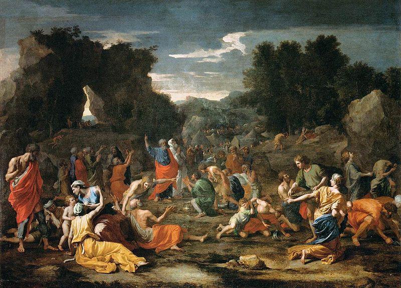 Nicolas Poussin 'The Jews Gathering the Manna in the Desert Spain oil painting art